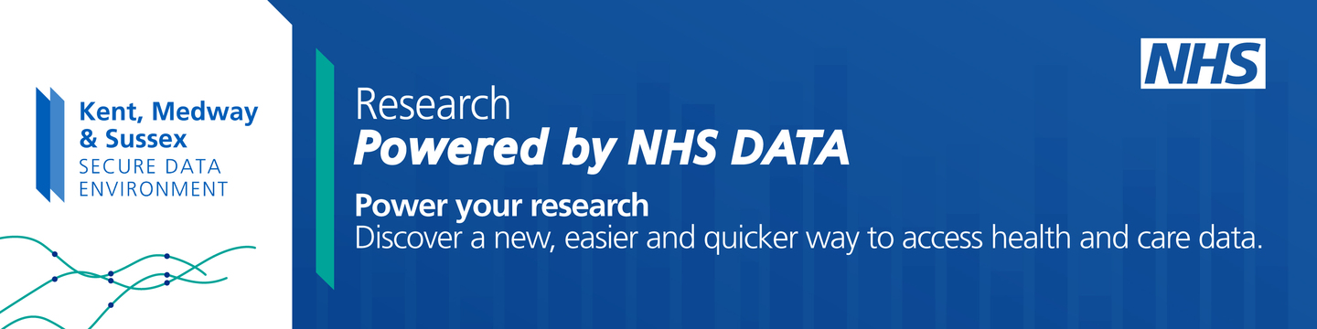 Kent, Medway and Sussex Secure Data Environment; Research powered by NHS data; Power your research; Discover a new, easier and quicker way to access health and care data.